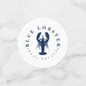 Blue Lobster Vastgoed Knop Confetti (Kleine voorkant)