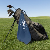Blue Lobster Vastgoed Knop Golfhanddoek (Groen)