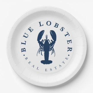 Blue Lobster Vastgoed Knop Papieren Bordje