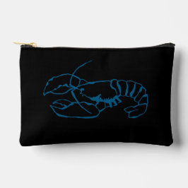 Blue Lobster Zee Animal Eenvoudige Outline Tekenin Etui