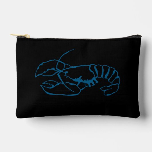 Blue Lobster Zee Animal Eenvoudige Outline Tekenin Etui (Voorkant)