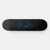 Blue Lobster Zee Animal Eenvoudige Outline Tekenin Persoonlijk Skateboard (Horizontaal)