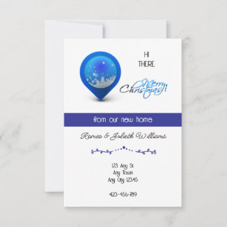 Blue Location New Home Announcement Aankondiging