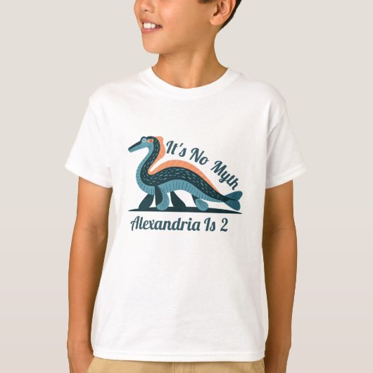 Blue Loch Ness Verjaardag Shirt (Voorkant)