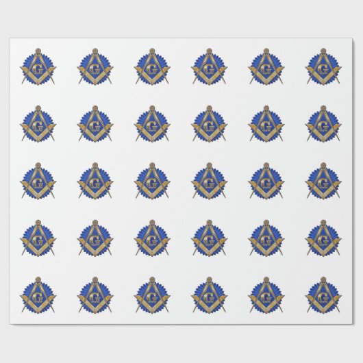 Blue Lodge Mason Cadeaupapier (Vlak)