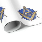 Blue Lodge Mason Cadeaupapier (Rol Hoek)