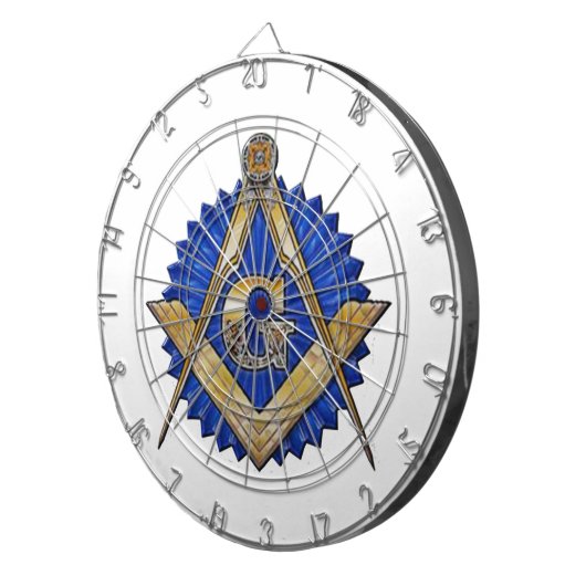 Blue Lodge Mason Dartbord (Voorkant Rechts)