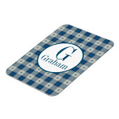 Blue Lodge Pset Monogram op persoonlijke titel Magneet (Linkerzijde)