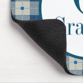 Blue Lodge Pset Monogram op persoonlijke titel Muismat (Hoek)