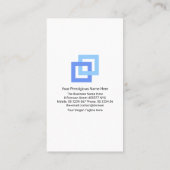 Blue Logistics Direction Arrow Import Agent Visitekaartje (Achterkant)