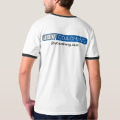 Blue logo no-com T T-shirt (Achterkant volledig)