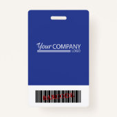 Blue Logo Photo ID Employee Entry Key Kaart Badge (Achterkant)
