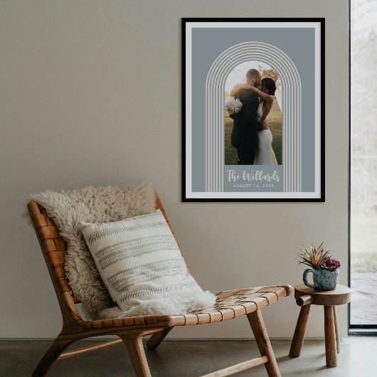 Blue Lombard Lines Arch Custom Photo Art Print