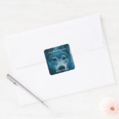 Blue Lone Wolf Dit boek is van Vierkante Sticker (Envelop)