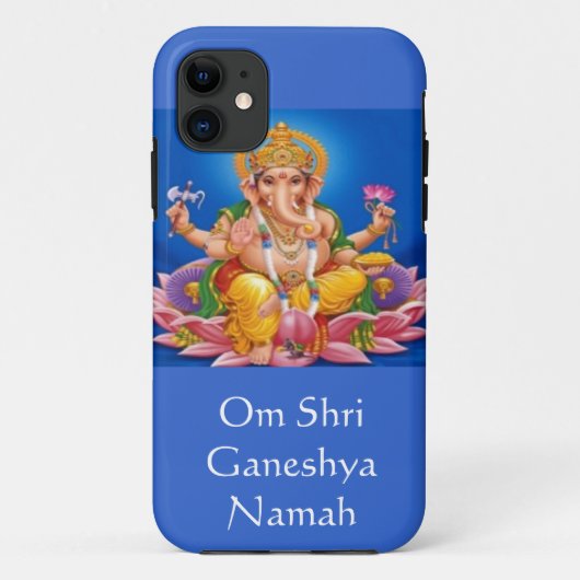 Blue Lord Ganesh iPhone 5 hoesje (Achterkant)