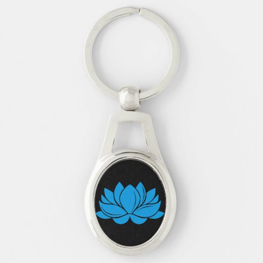 Blue Lotus Blossom Sleutelhanger (Voorkant)