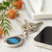 Blue Lotus Blossom Sleutelhanger (Zijkant)