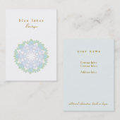 Blue Lotus Chubby Visitekaartje (Voorkant / Achterkant)