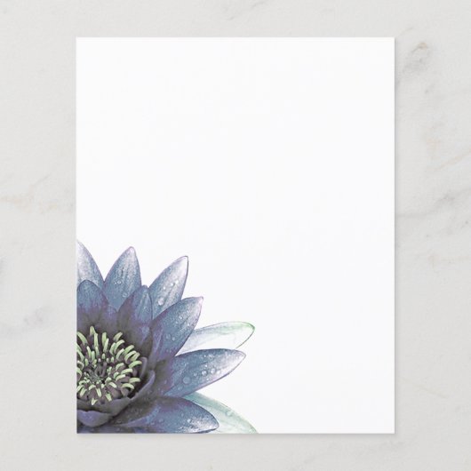 Blue Lotus Custom Flyer (Achterkant)