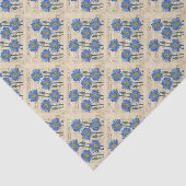 Blue Lotus Dream Tissuepapier (Detail)