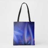 Blue Lotus Elegant Abstract Zen Light Art Tote Bag (Voorkant)