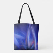 Blue Lotus Elegant Abstract Zen Light Art Tote Bag (Achterkant)