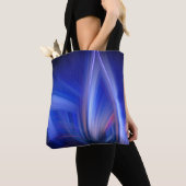 Blue Lotus Elegant Abstract Zen Light Art Tote Bag (Dichtbij)