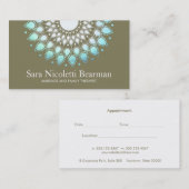 Blue Lotus Family Therapist Appointment Afsprakenkaartje (Voorkant / Achterkant)