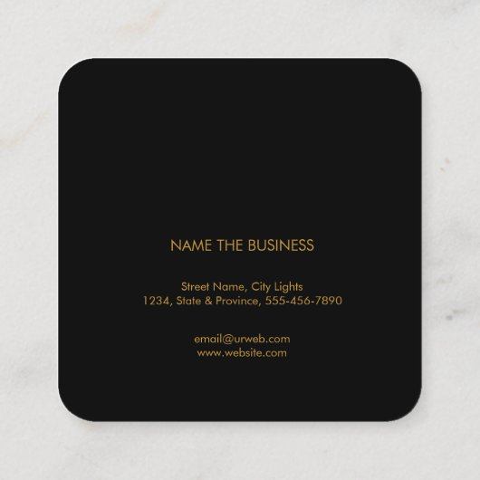 Blue Lotus Flower Healing Therapy Yoga Holistic Vierkante Visitekaartje (Achterkant)