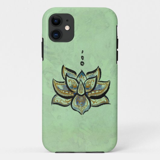 Blue Lotus Flower iPhone 5/5s hoesje (Achterkant)