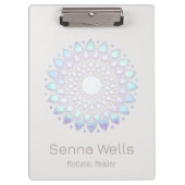 Blue Lotus Flower Mandala Klembord (Voorkant)