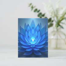 Blue Lotus Flower Spiritueel Zen Art