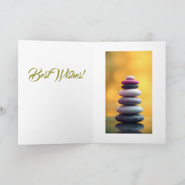 Blue Lotus Flower Spiritueel Zen Art Gepersonalise Notitiekaartje