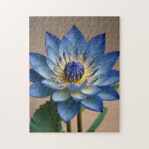 Blue Lotus Flower Spiritueel Zen Art
