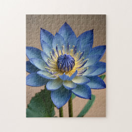 Blue Lotus Flower Spiritueel Zen Art Legpuzzel