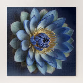 Blue Lotus Flower Spiritueel Zen Art Legpuzzel (Horizontaal)