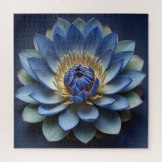 Blue Lotus Flower Spiritueel Zen Art Legpuzzel (Verticaal)