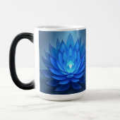 Blue Lotus Flower Spiritueel Zen Art Magische Mok (Links)