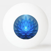 Blue Lotus Flower Spiritueel Zen Art Pingpongbal (Voorkant)