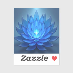 Blue Lotus Flower Spiritueel Zen Art Sticker