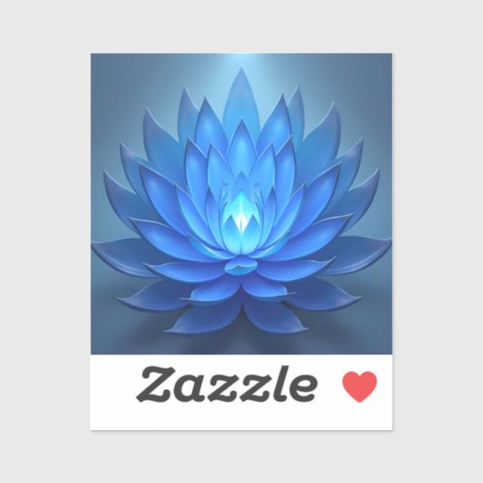 Blue Lotus Flower Spiritueel Zen Art Sticker (Vel)