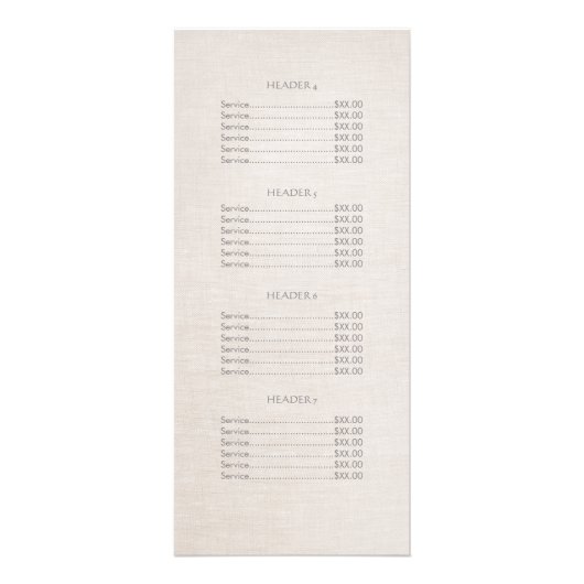 Blue Lotus Health and Wellness Price List Menu