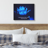 Blue Lotus Live Simply Inspirerend offerte Canvas Afdruk (Insitu (Slaapkamer))