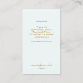 Blue Lotus Logo Holistic Health and Wellness Visitekaartje (Achterkant)