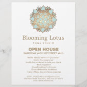 Blue Lotus Mandala Flyer (Voorkant)