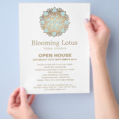 Blue Lotus Mandala Flyer (Hand)