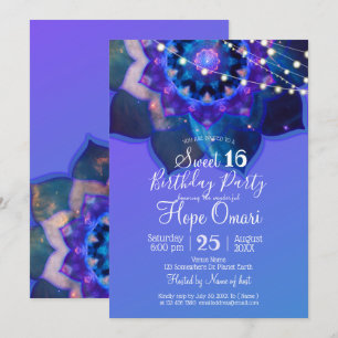 Blue Lotus Mandala Kaart