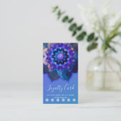 Blue Lotus Mandala Klantenkaartje (Staand voorkant)