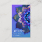 Blue Lotus Mandala Visitekaartje (Voorkant)