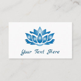 Blue Lotus Mind Body Spirit - Gepersonaliseerd Visitekaartje